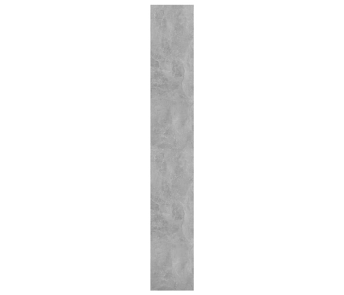 vidaXL Estantería/divisor madera ingeniería gris hormigón 80x30x198 cm