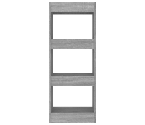 vidaXL Estantería/divisor madera ingeniería gris Sonoma 40x30x103 cm