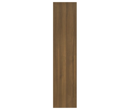 Estantería madera contrachapada marrón roble 60x30x135 cm