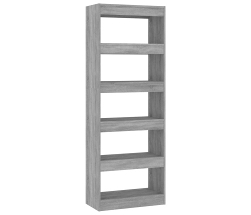 Estantería/divisor madera ingeniería gris Sonoma 60x30x166 cm