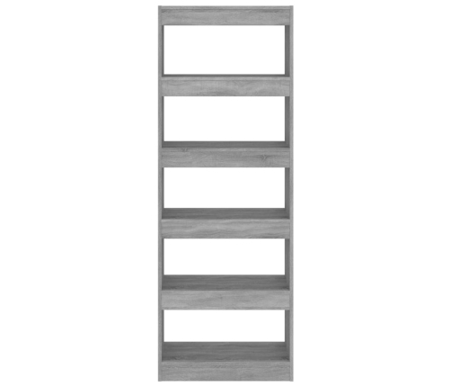 Estantería/divisor madera ingeniería gris Sonoma 60x30x166 cm