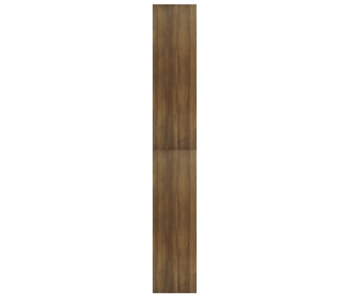 Estantería madera contrachapada marrón roble 100x30x198 cm