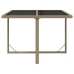 Set comedor de jardín 5 pzas con cojines ratán sintético beige