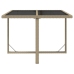 Set comedor de jardín 9 pzas con cojines ratán sintético beige