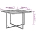 Set comedor de jardín 9 pzas con cojines ratán sintético beige