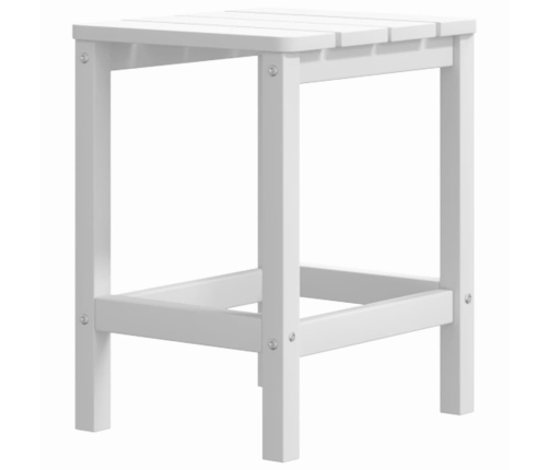 Silla de jardín Adirondack con mesa HDPE blanco