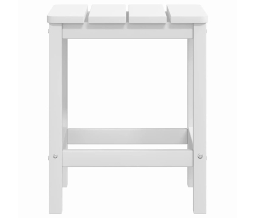 Silla de jardín Adirondack con mesa HDPE blanco