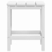 Silla de jardín Adirondack con mesa HDPE blanco