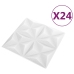 Paneles de pared 3D 24 unidades blanco origami 6 m² 50x50 cm