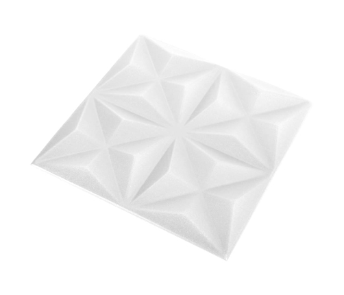 Paneles de pared 3D 24 unidades blanco origami 6 m² 50x50 cm