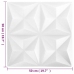 Paneles de pared 3D 24 unidades blanco origami 6 m² 50x50 cm