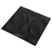 vidaXL Paneles de pared 3D 48 unidades 50x50 cm negro diamante 12 m²