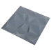 Paneles de pared 3D 24 unidades gris diamante 6 m² 50x50 cm