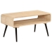 Mesa de centro de madera maciza de mango 95x40x45 cm