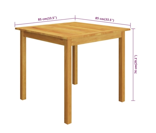 Juego de comedor de jardín 3 piezas con cojines marrón
