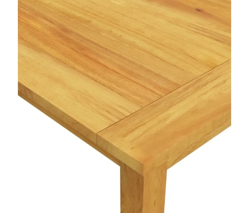 Juego de comedor para jardín 7 piezas con cojines marrón