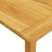 Juego de comedor para jardín 7 piezas con cojines marrón