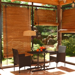 Set de comedor de jardín 3 pzas ratán PE vidrio templado negro