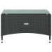 Set de muebles de jardín 8 pzas y cojines ratán sintético negro