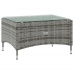 Set de muebles de jardín 16 pzas y cojines ratán sintético gris