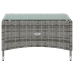 Set de muebles de jardín 16 pzas y cojines ratán sintético gris