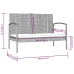 Set de muebles de jardín 8 pzas y cojines ratán sintético negro