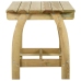 Juego de comedor de jardín 5 piezas madera de pino impregnada