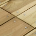 Juego de comedor de jardín 5 piezas madera de pino impregnada
