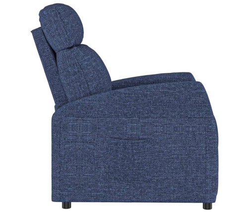 Sillón reclinable de tela gris claro