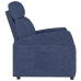 Sillón reclinable de tela gris claro