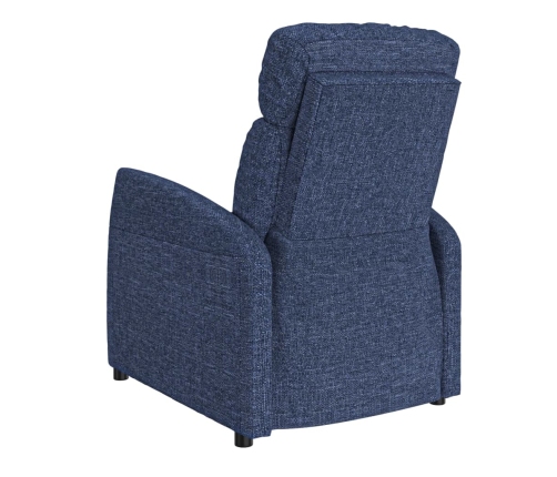 Sillón reclinable de tela gris claro
