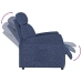Sillón reclinable de tela gris claro