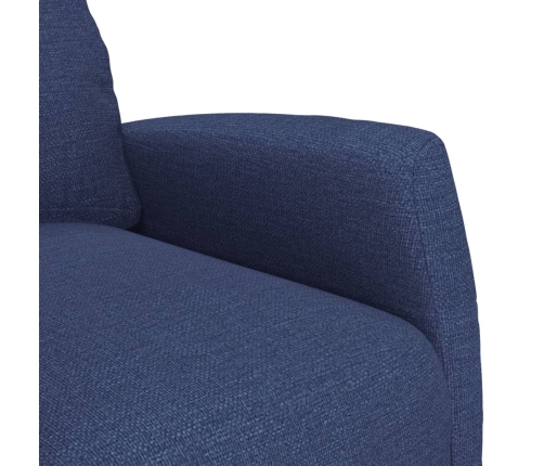 Sillón reclinable de tela gris claro