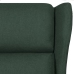 Sillón reclinable de tela verde oscuro