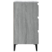 Mesitas de noche 2 uds con patas metal gris Sonoma 40x35x69 cm