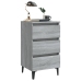 Mesitas de noche 2 uds con patas metal gris Sonoma 40x35x69 cm