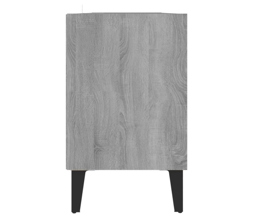 Mueble de TV con patas de metal gris Sonoma 103,5x30x50 cm