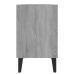 Mueble de TV con patas de metal gris Sonoma 103,5x30x50 cm