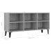 Mueble de TV con patas de metal gris Sonoma 103,5x30x50 cm