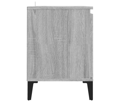 Mueble de TV con patas de metal gris Sonoma 103,5x35x50 cm