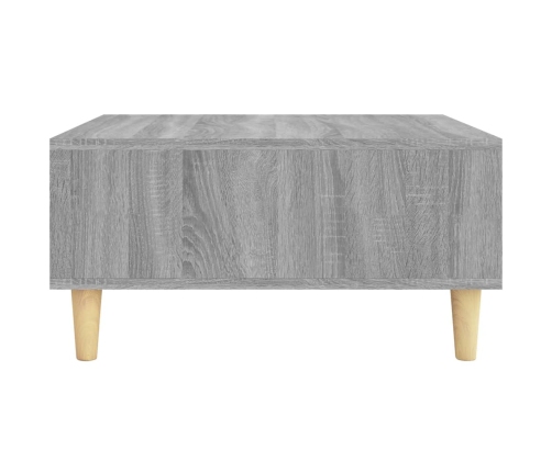 Mesa de centro madera de ingeniería gris Sonoma 60x60x30 cm