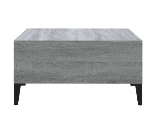 Mesa de centro madera de ingeniería gris Sonoma 60x60x30 cm