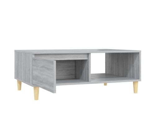 Mesa de centro madera de ingeniería gris Sonoma 90x60x35 cm