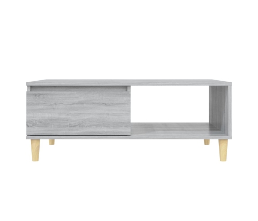 Mesa de centro madera de ingeniería gris Sonoma 90x60x35 cm