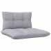 Juego de muebles de jardín 13 pzas y cojines madera pino gris