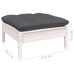 Muebles de jardín 13 pzas con cojines antracita madera de pino