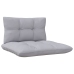 Juego de muebles de jardín 8 pzas y cojines madera pino gris