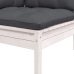 Muebles de jardín 8 pzas con cojines madera maciza de pino