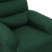 Sillón reclinable de tela verde oscuro