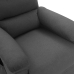 Sillón de masaje de tela gris oscuro